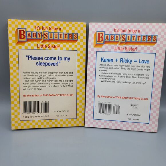 Baby Sitters Club Little Sister Ann M. Martin Lot Of 6 Paperback Books 1980s 90s - Picture 11 of 11
